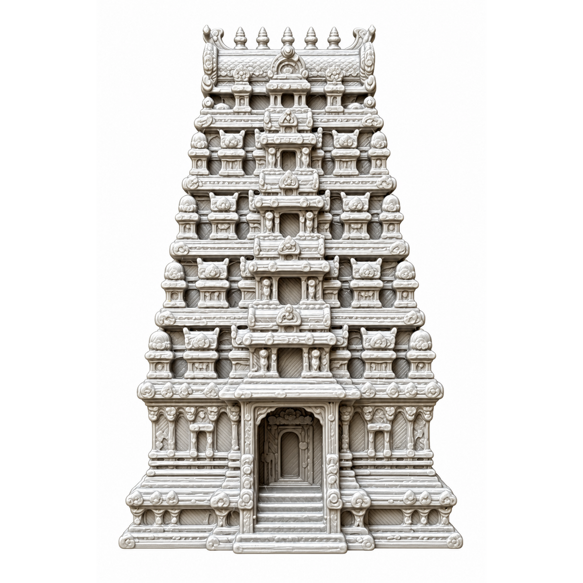 3D Gopuram Fridge Magnet – Devotional return gift