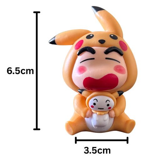 Shinchan as Pikachu Cosplay Premium Miniature 6.5CM PVC Figure