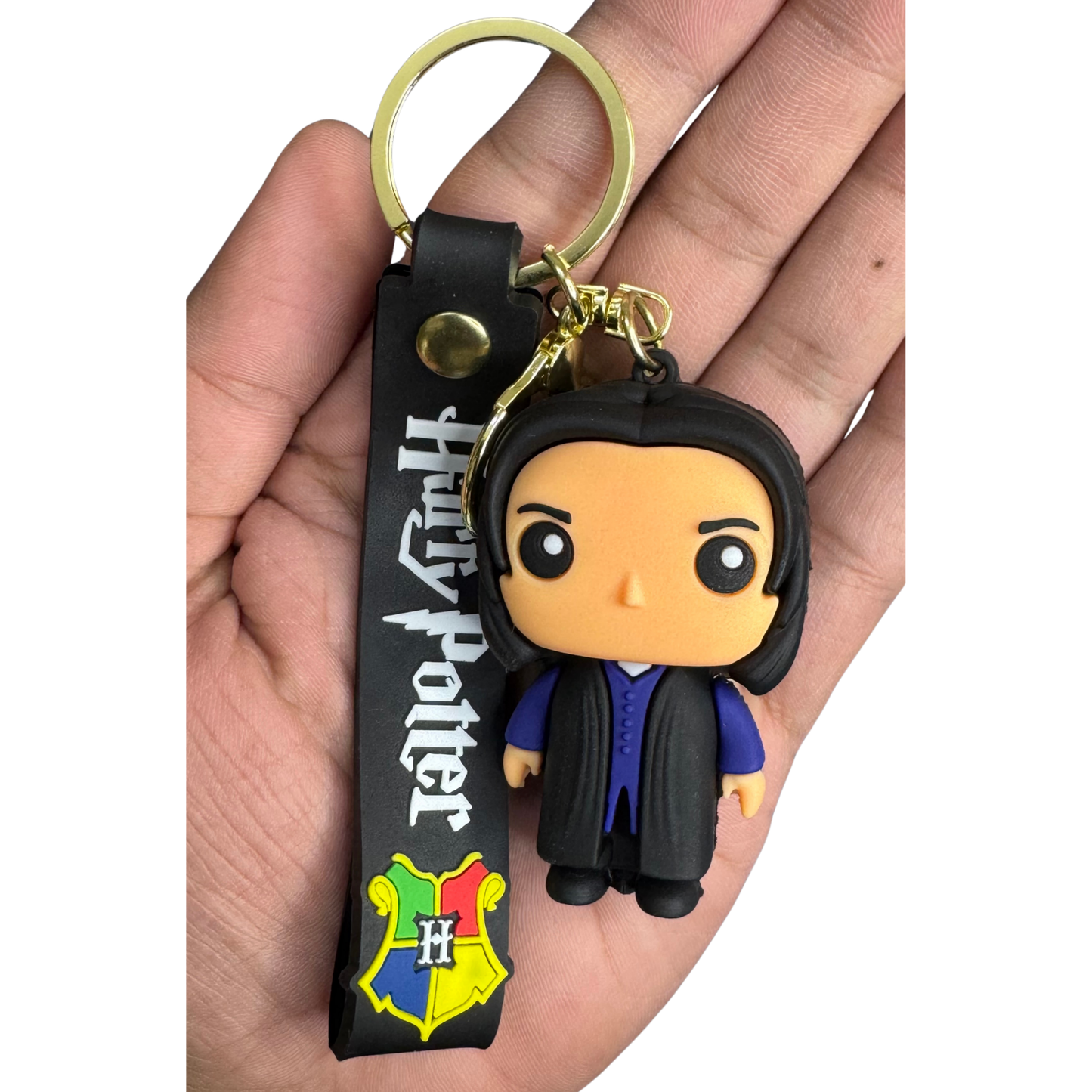 Harry Potter β Severus Snape 3D Rubber Keychain | Cute Wizard Key Ring for Potterheads