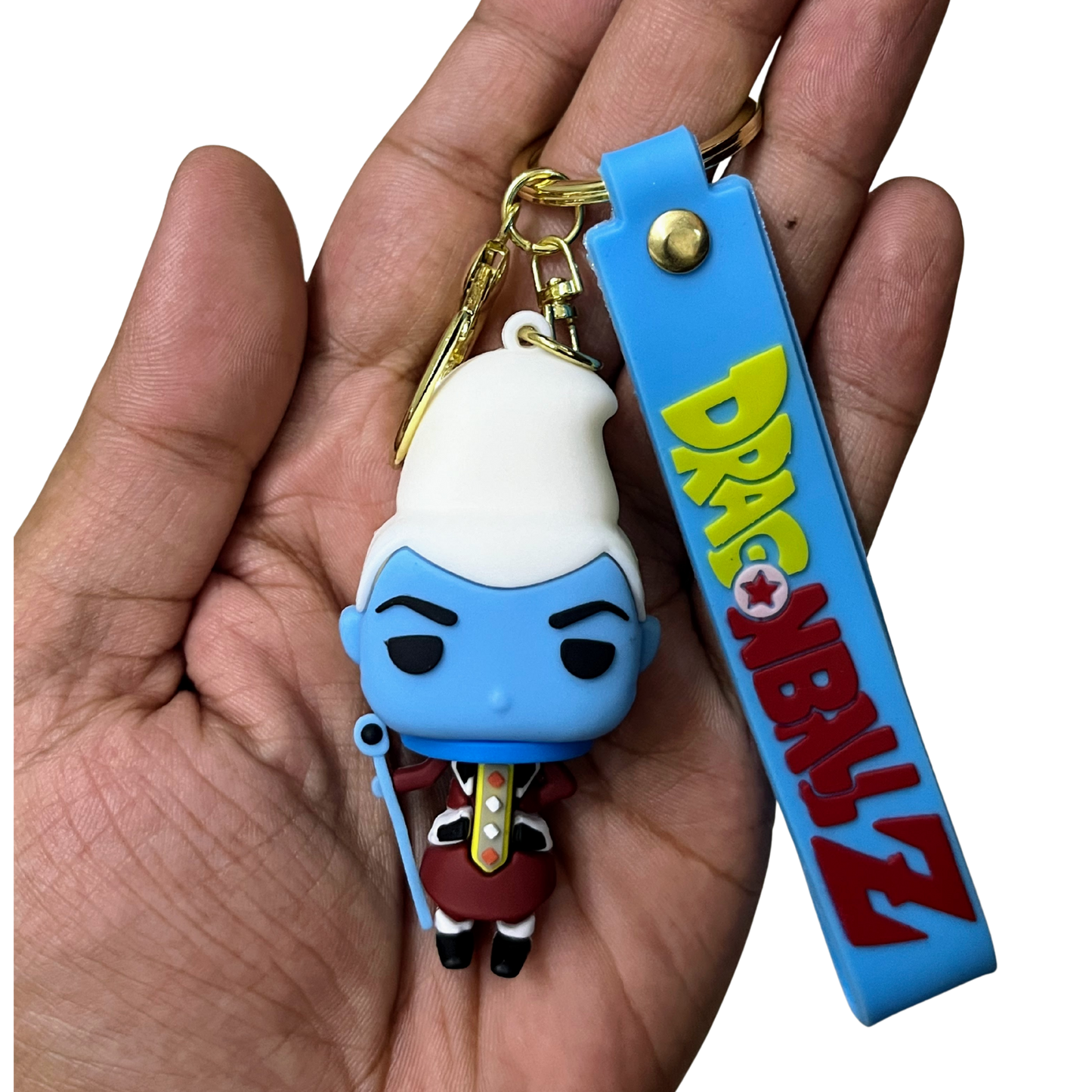 Whis- D1 3D Rubber Keychain - Dragon Ball Z – DBZ Anime Collectible