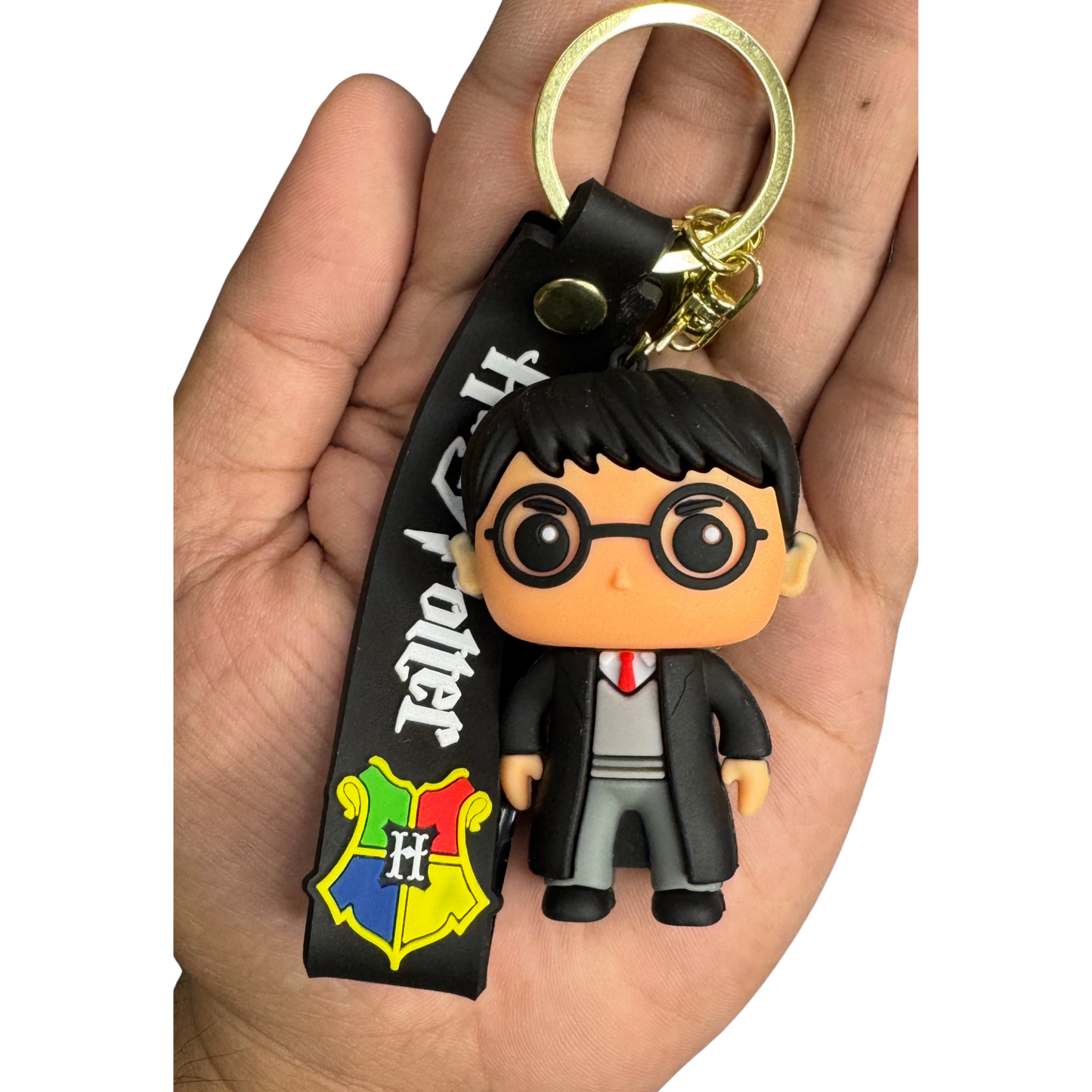 Harry Potter 3D Rubber Keychain | Classic Wizard Outfit Key Ring for Potterheads-D2