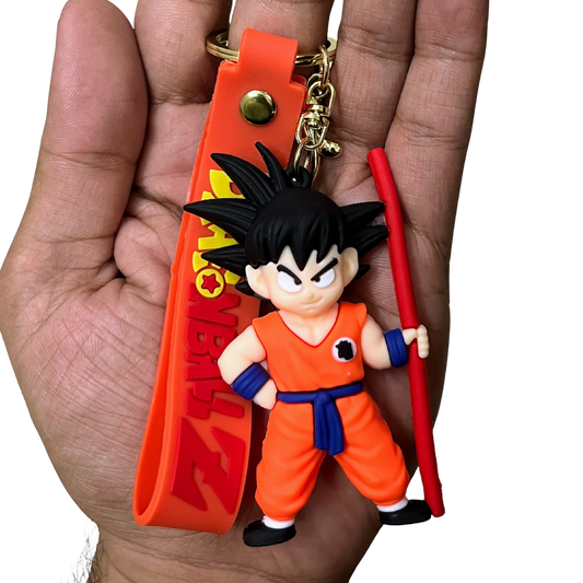 Kid Goku - D1 3D Rubber Keychain - Dragon Ball Z – DBZ Anime Collectible