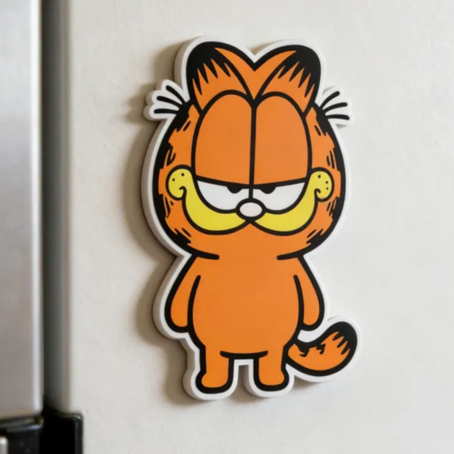 Garfield Inspired 3D Printed PLA Fridge Magnet | Lazy Cat Cartoon Magnet | Cute Home Decor
