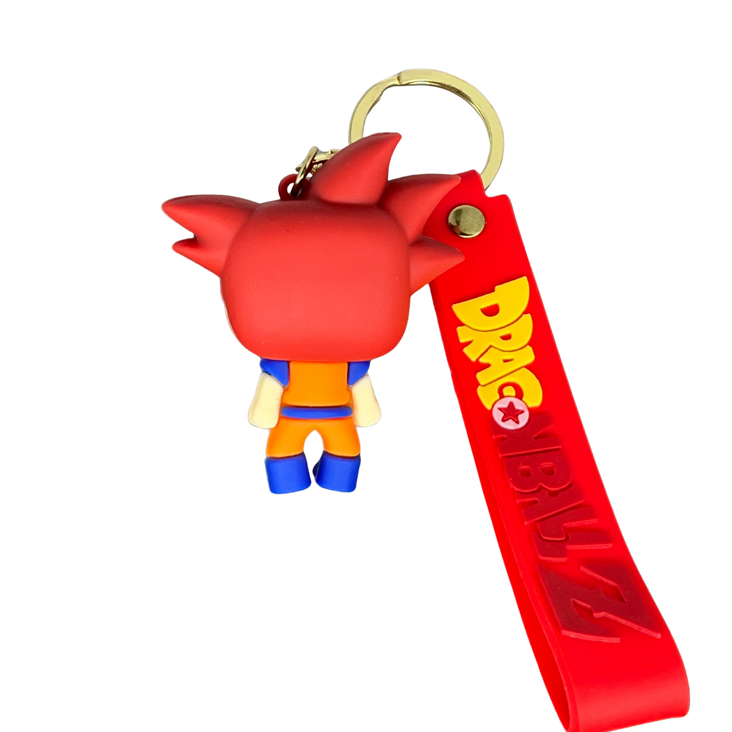 Goku Super Saiyan - D1 3D Rubber Keychain - Dragon Ball Z – DBZ Anime Collectible