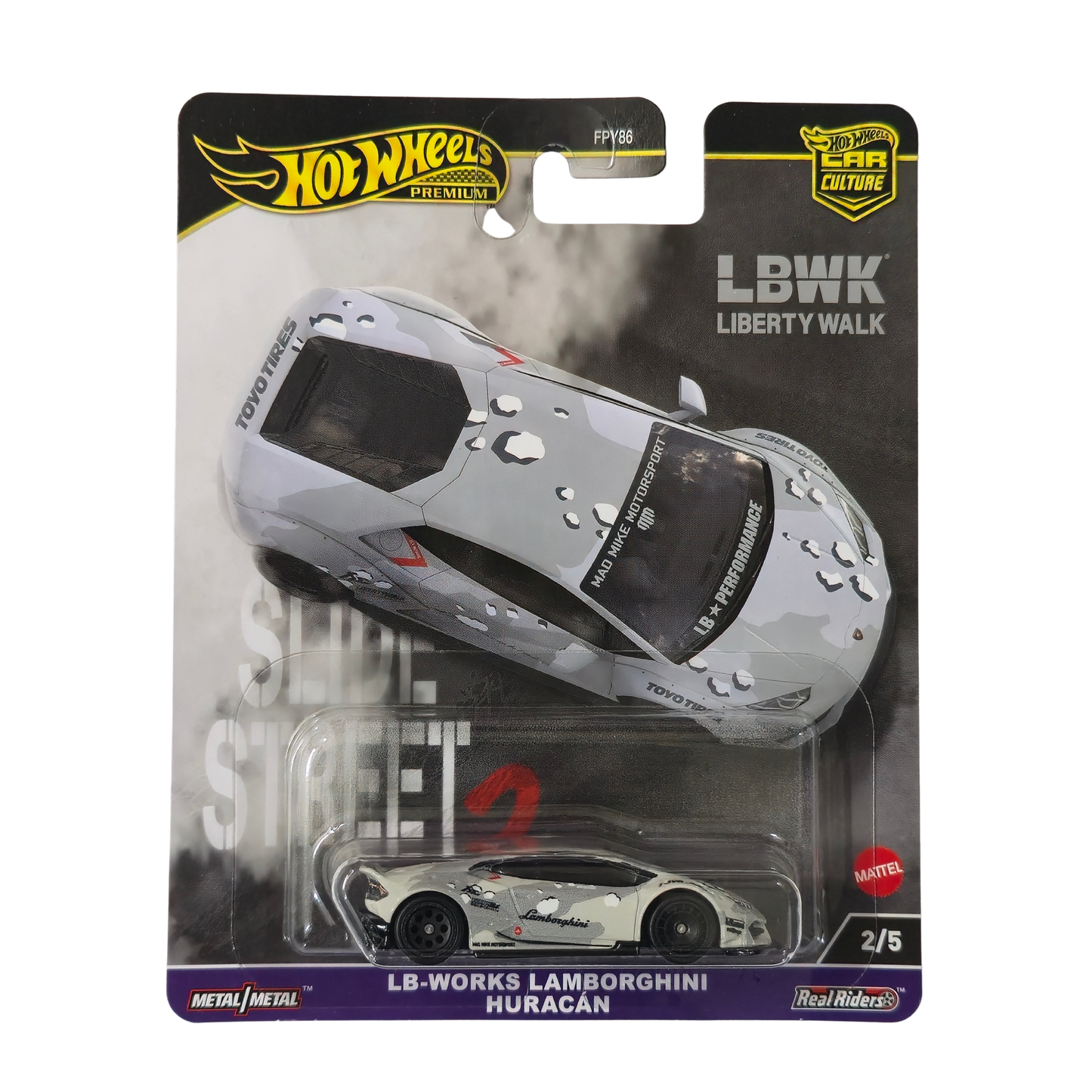 LB-Works Lamborghini Huracán – Car Culture: Slide Street 2 (2/5)-Hotwheels Imported