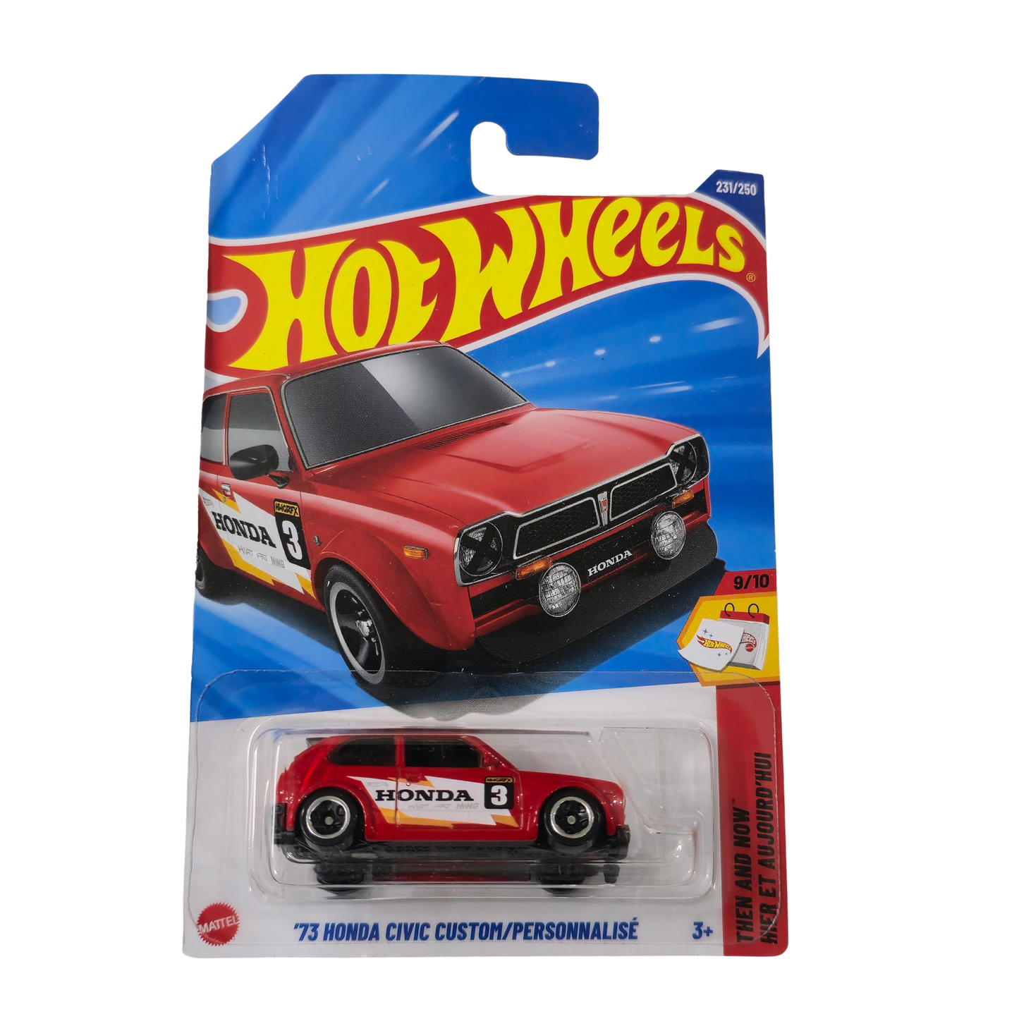 73 Honda Civic Custom (Then and Now Series)-Hot Wheels