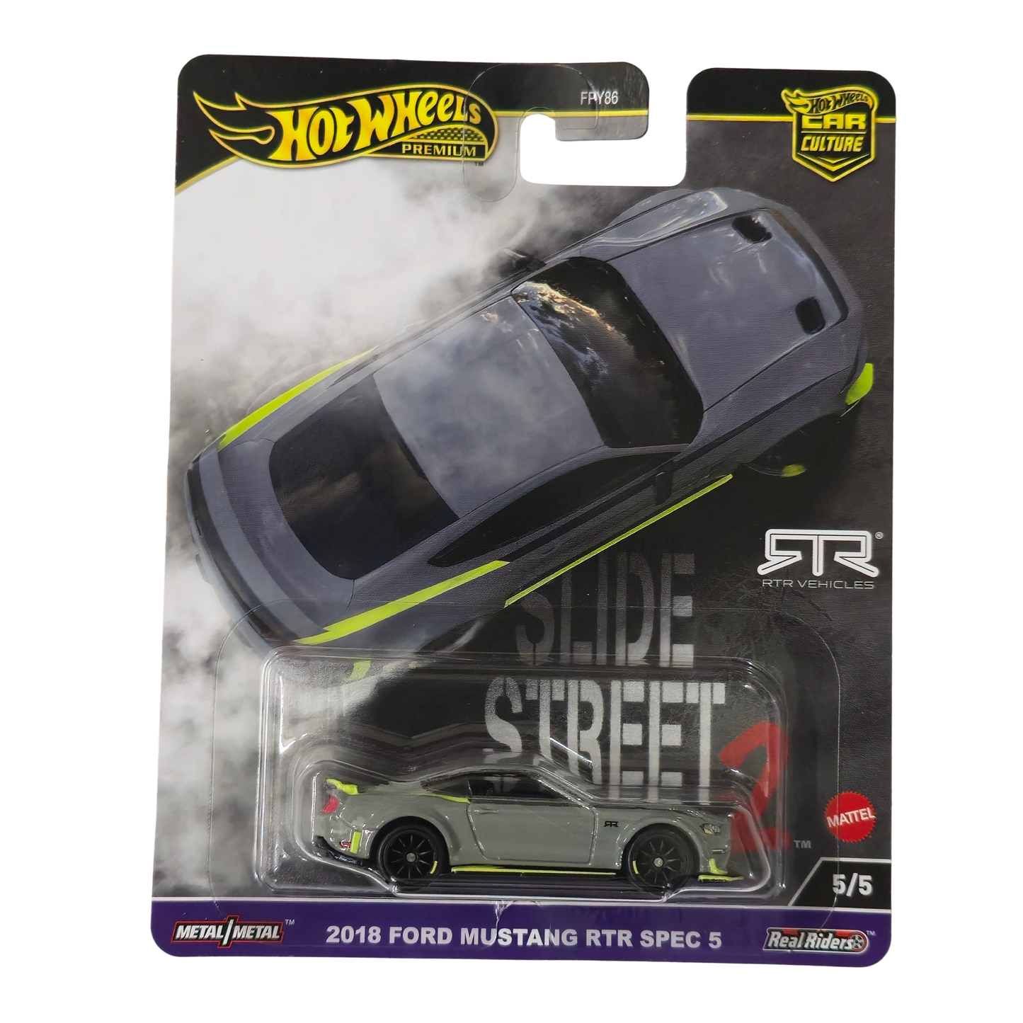 2018 Ford Mustang RTR Spec 5 – Car Culture: Slide Street 2 (5/5)-Hotwheels Imported