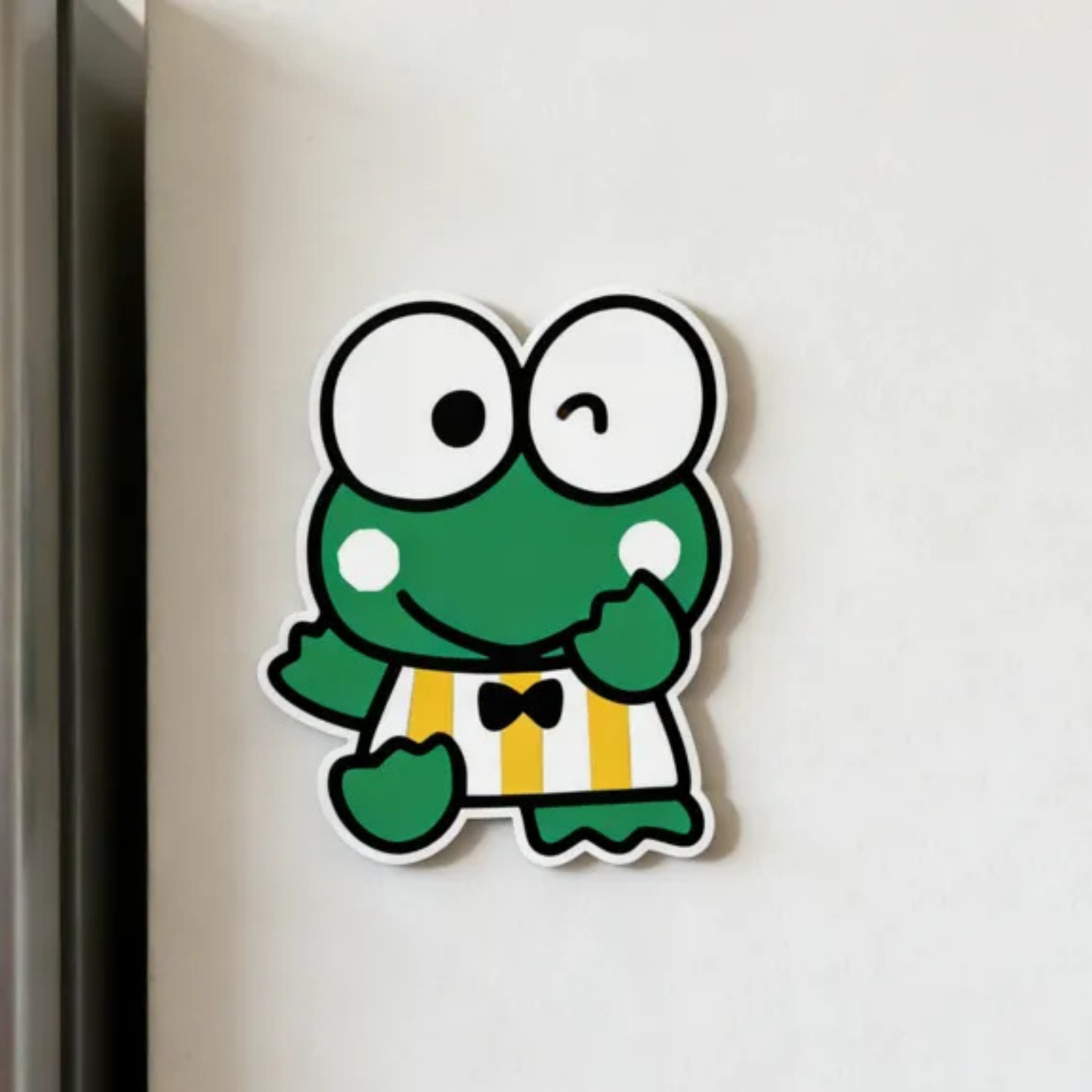 Cute Frog Chibi 3D Printed PLA Fridge Magnet | Cartoon Character Magnet