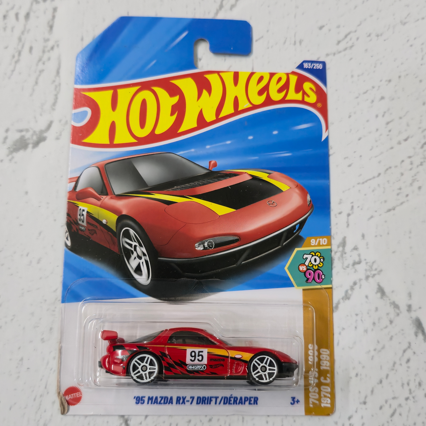 95 Mazda RX-7 Drift – 2025 70s vs 90s Series - Hot Wheels