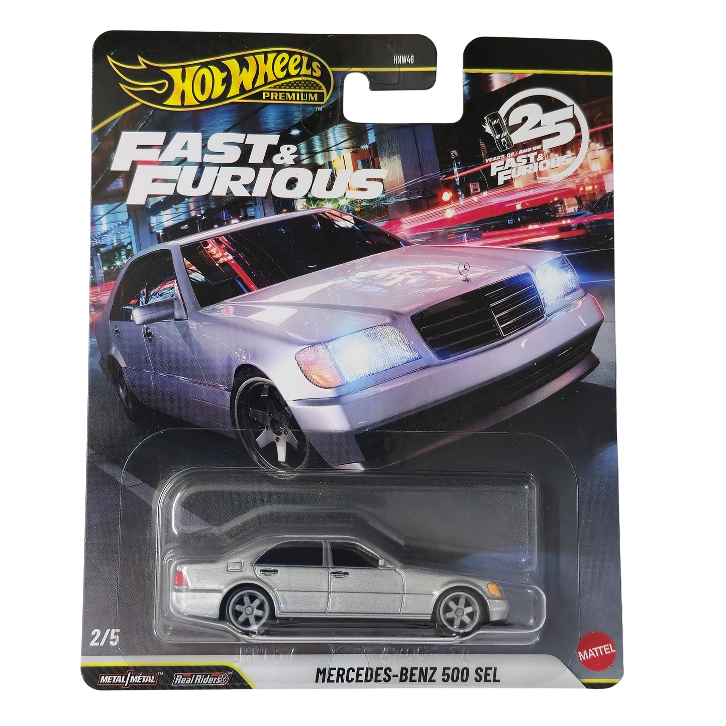 Mercedes-Benz 500 SEL – Fast & Furious 25th Anniversary - Hotwheels Imported