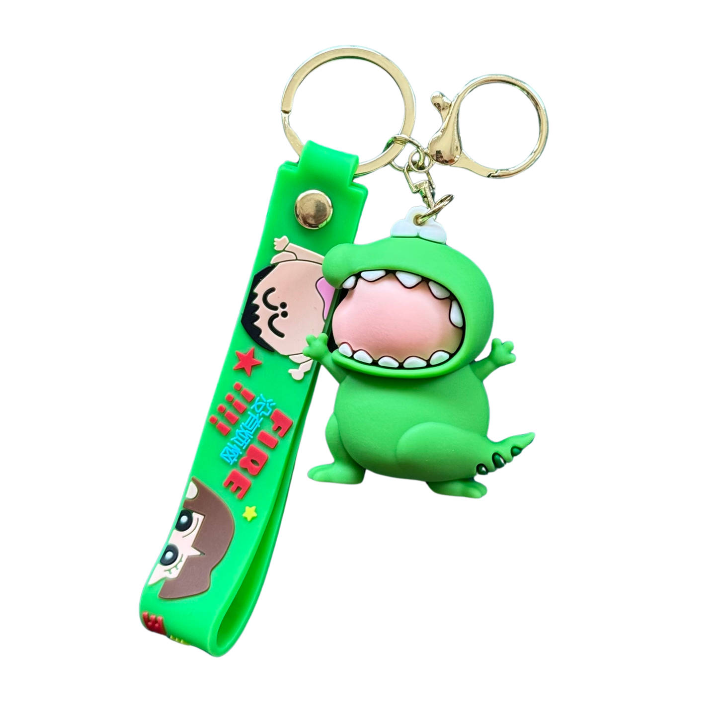 Shinchan Dinosaur Costume 3D Rubber Keychain – Shinchan