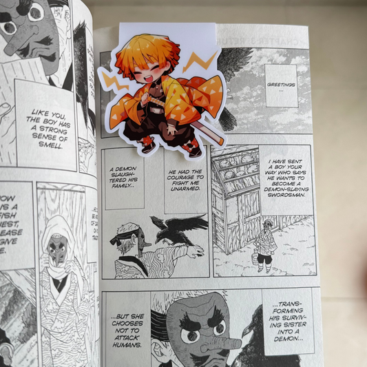 Demon Slayer Zenitsu Agatsuma - Magnetic Bookmark