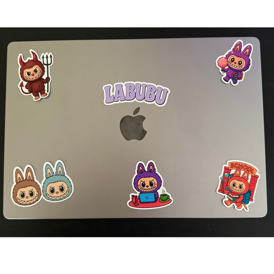 Labubu- Chibi Style 30-Die-Cut Sticker Pack