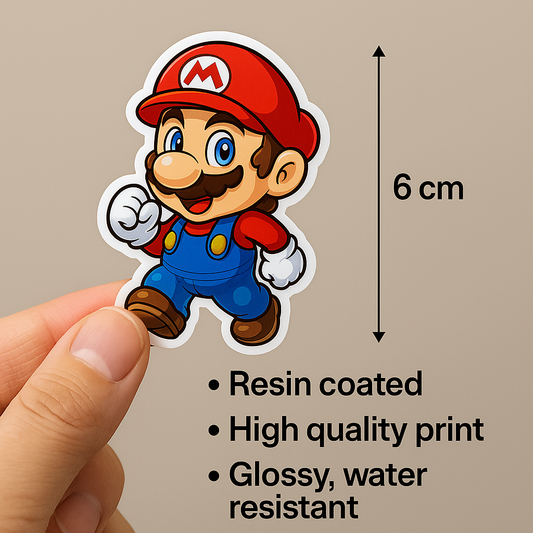 Mario- Chibi Style 30-Die-Cut Sticker Pack