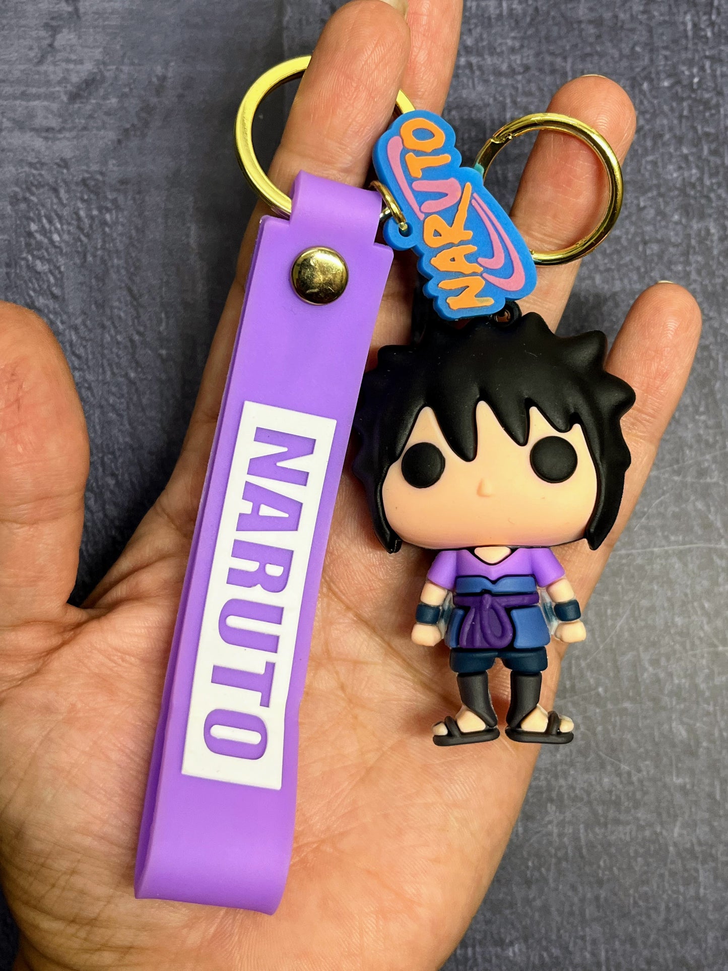Sasuke Uchiha Bob Head Premium Bob-Head Key chain - Naruto