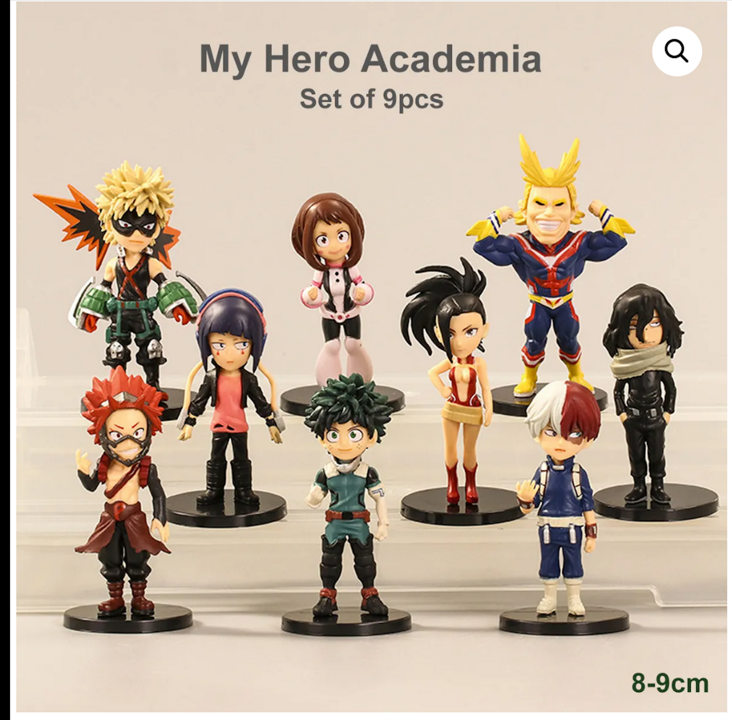 My Hero Academia Set chibi Miniatures Set of 9 (9cms) - My Hero Academia Merch