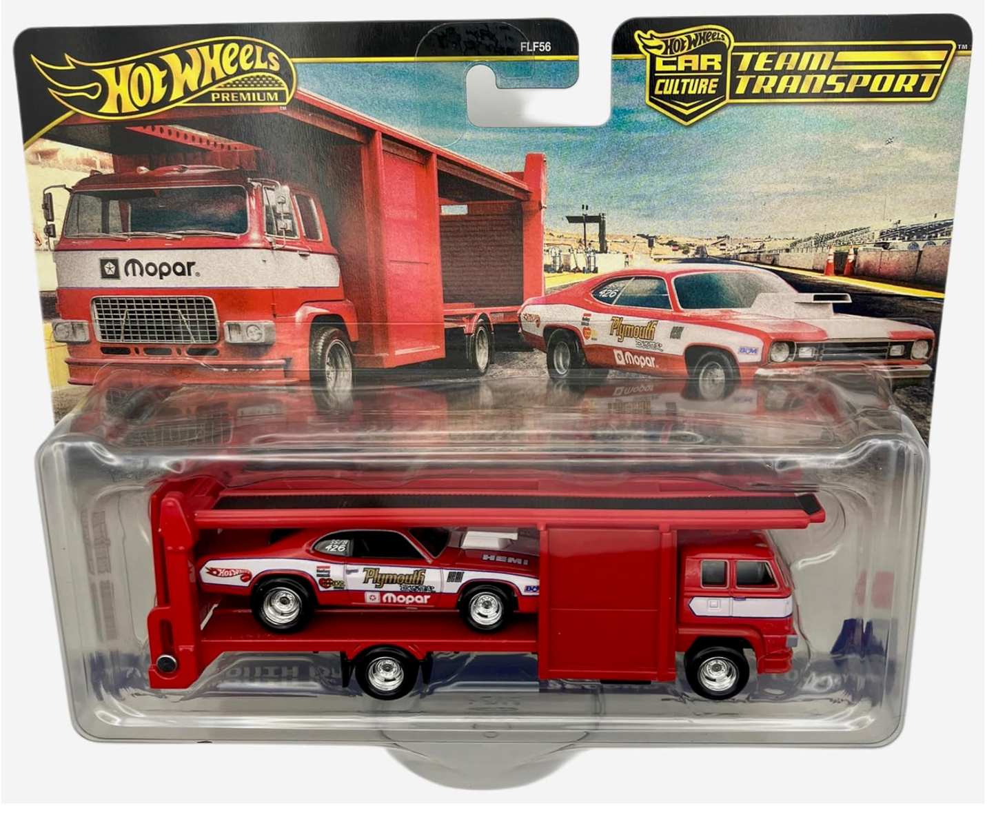 '73 Plymouth Duster Car & Mopar Hauler – Team Transport - Hotwheels