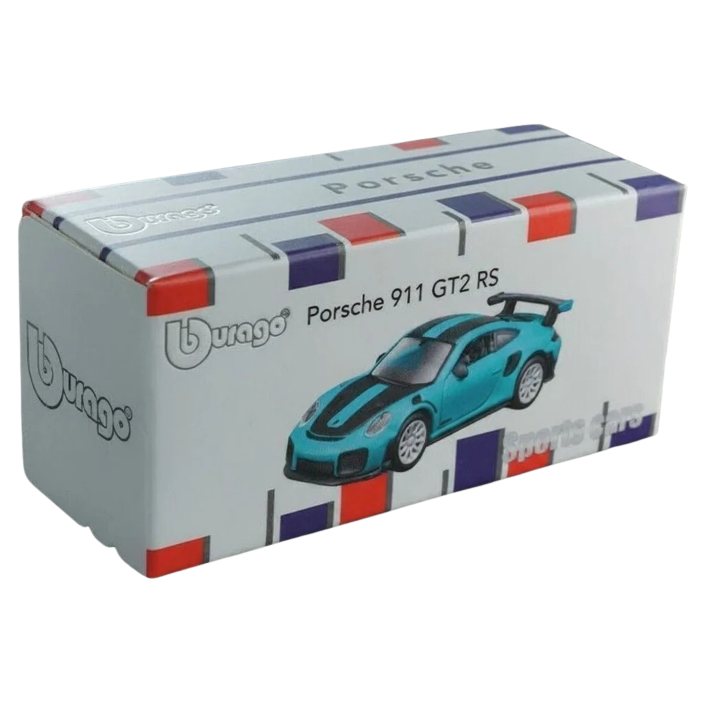 Porsche 911 GT2 RS – Bburago 1:64 Scale Die-Cast Model Car (Blue)