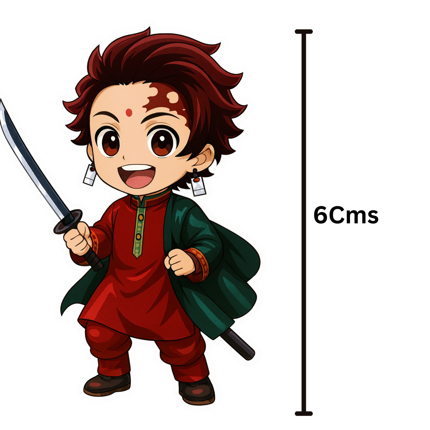 Indian Version Demon Slayer - Chibi Style 15-Die-Cut Sticker Pack