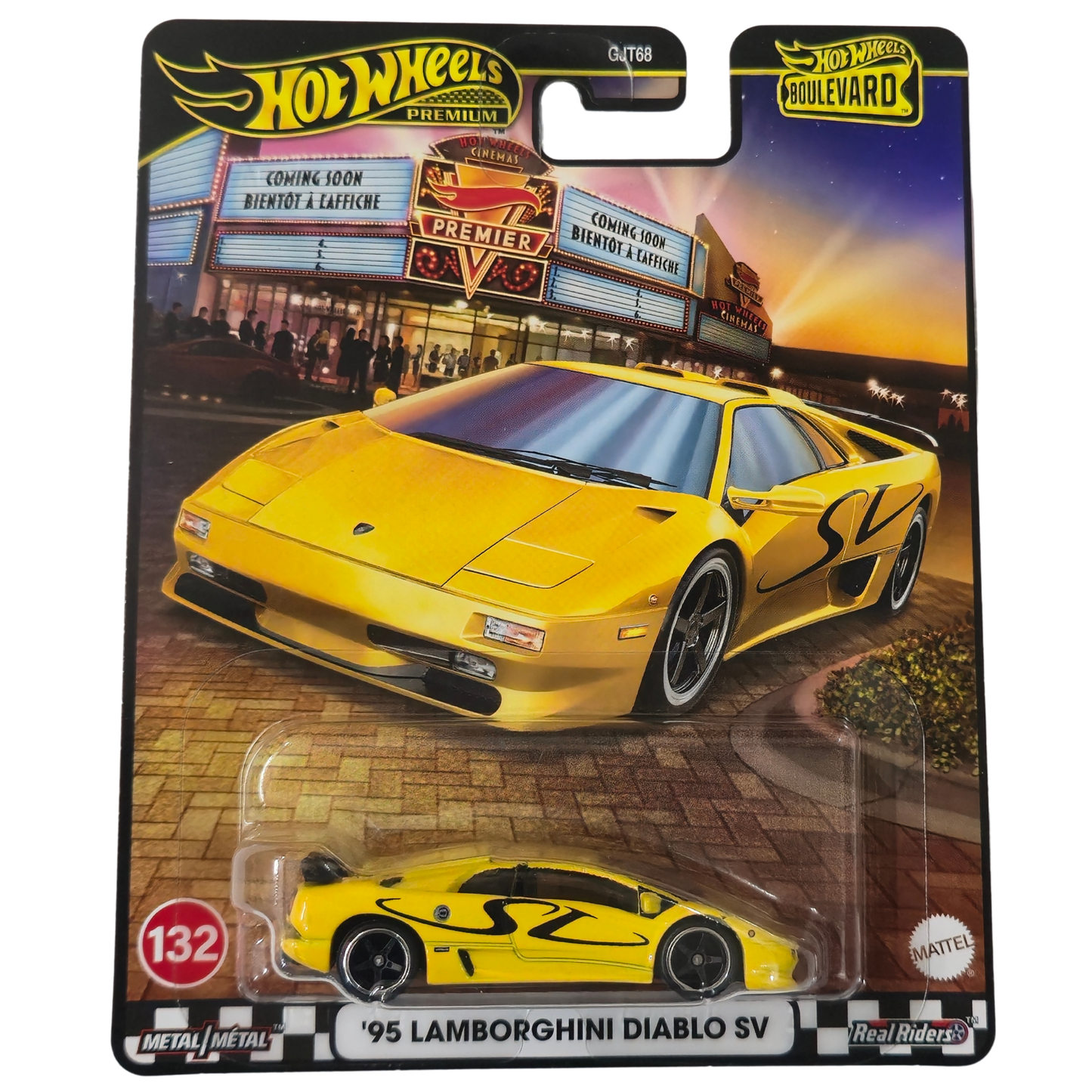 95 Lamborghini Diablo SV | Yellow (Boulevard Series) - Hot Wheels Premium