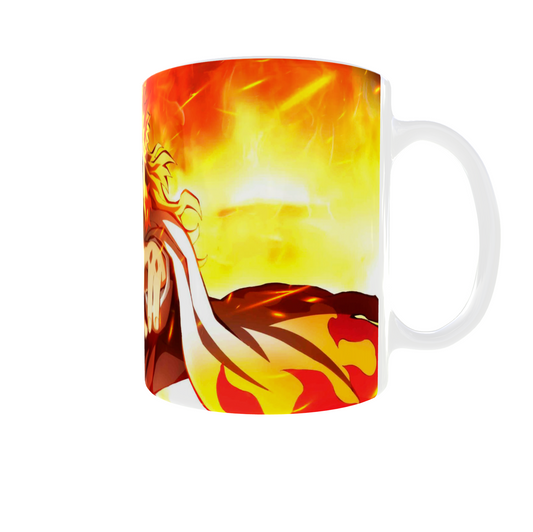 Rengoku Demon Slayer Themed printed Coffee Mug - Demon Slayer Merch