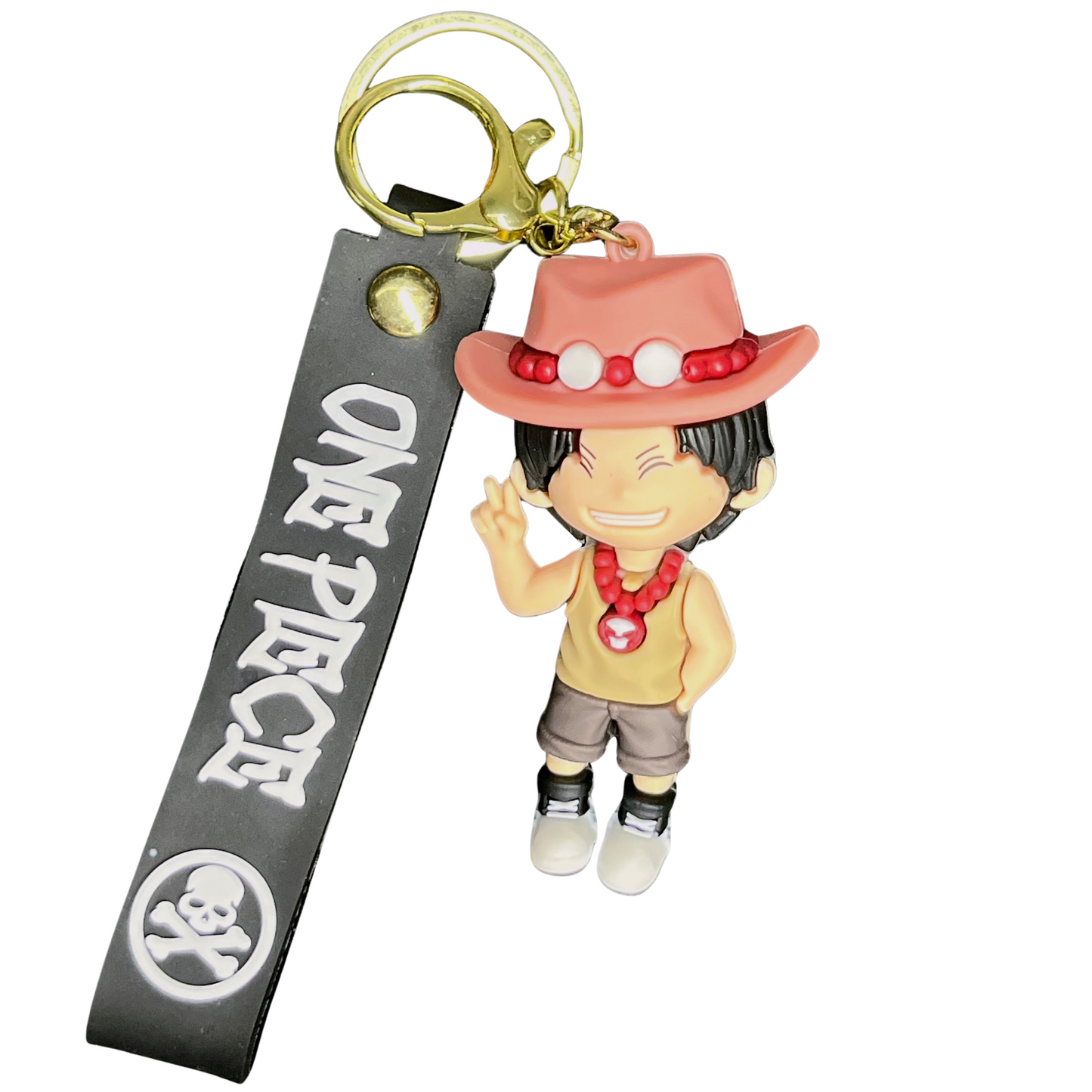 Portgas D. Ace 3D Rubber Key chain-D1 - One Piece