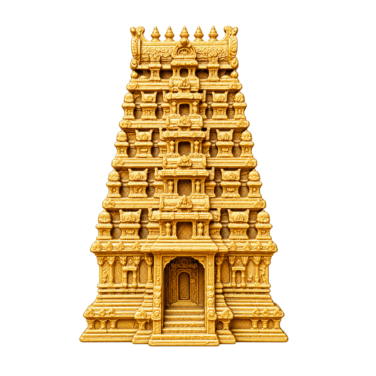 3D Gopuram Fridge Magnet – Devotional return gift