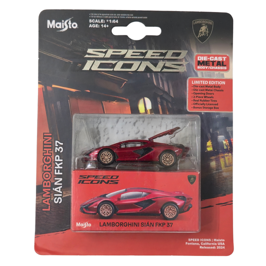 Lamborghini Sián FKP 37 – Speed Icons (Limited Edition) – Maisto 1:64 Scale Die-Cast Model Car
