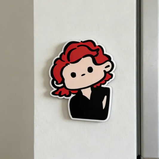 Black Widow Chibi 3D Printed PLA Fridge Magnet – Marvel Avengers