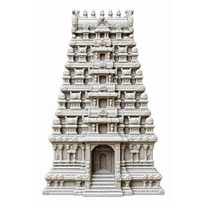 3D Gopuram Fridge Magnet – Devotional return gift