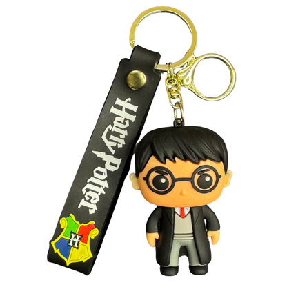 Harry Potter 3D Rubber Keychain | Classic Wizard Outfit Key Ring for Potterheads-D2