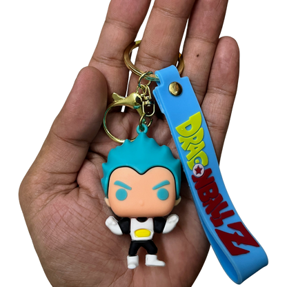 Vegeta Blue- D1 3D Rubber Keychain - Dragon Ball Z –  DBZ Anime Collectible