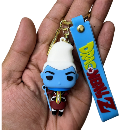 Whis- D1 3D Rubber Keychain - Dragon Ball Z –  DBZ Anime Collectible