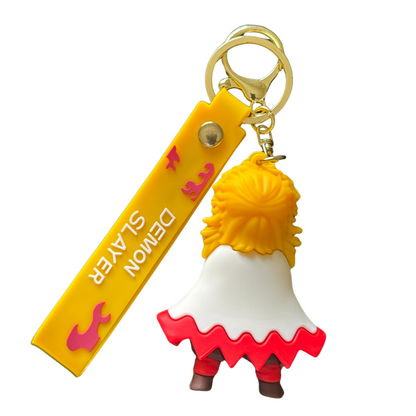 Kyojuro Rengoku 3D Rubber Key chain-D1 - Demon Slayer