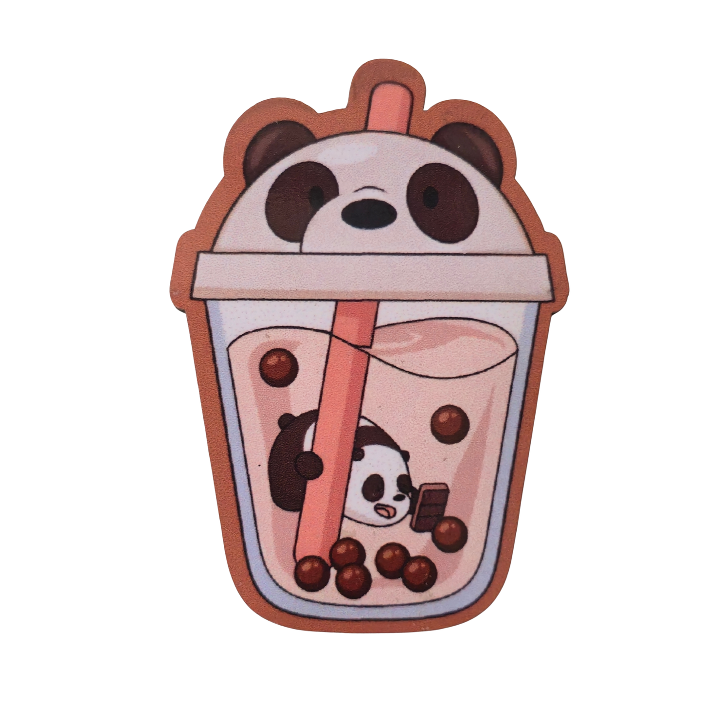 Panda Bubble Tea Fridge Magnet