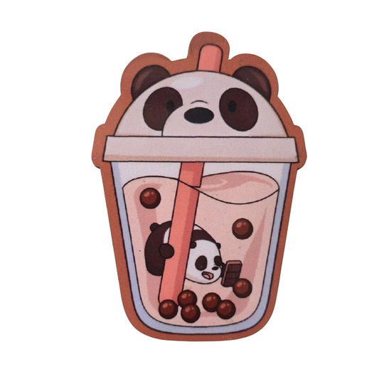 Panda Bubble Tea Fridge Magnet