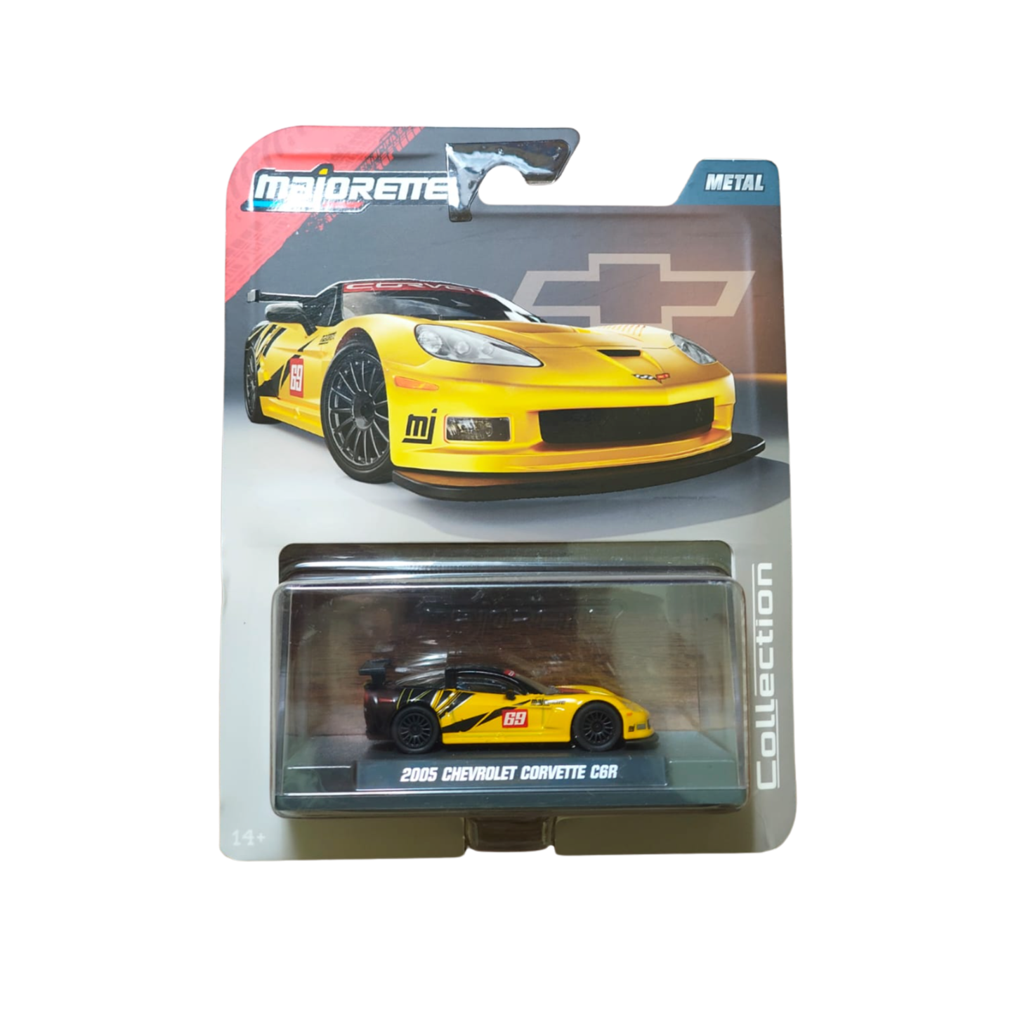 2005 Chevrolet Corvette C6R – Racing Legends Collection (Yellow) - Majorette Premium