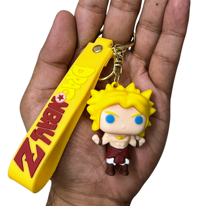 Broly D1 3D Rubber Keychain - Dragon Ball Z –  DBZ Anime Collectible