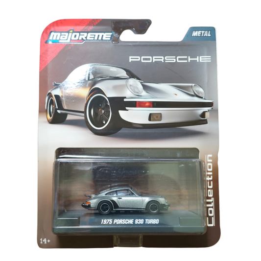 1975 Porsche 930 Turbo – Classic Icons Collection (Silver) - Majorette Premium