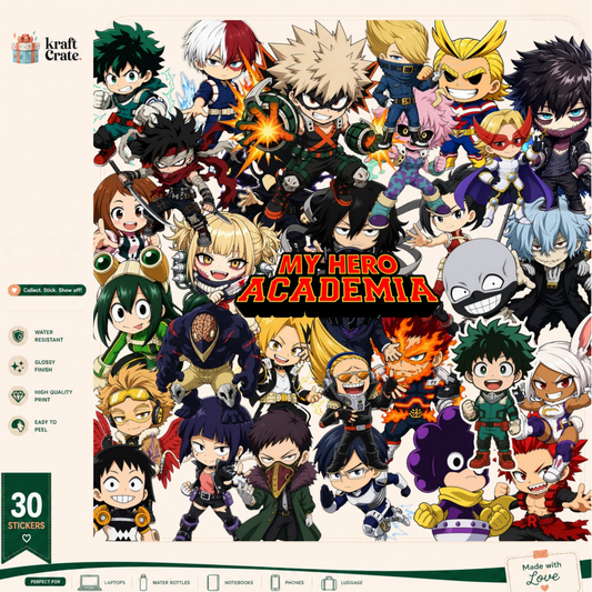 My Hero Academia - Chibi Style 30-Die-Cut Sticker Pack