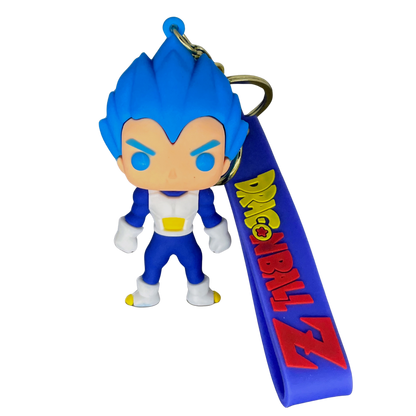 Vegeta Super Saiyan Blue - D2 3D Rubber Keychain - Dragon Ball Z –  DBZ Anime Collectible