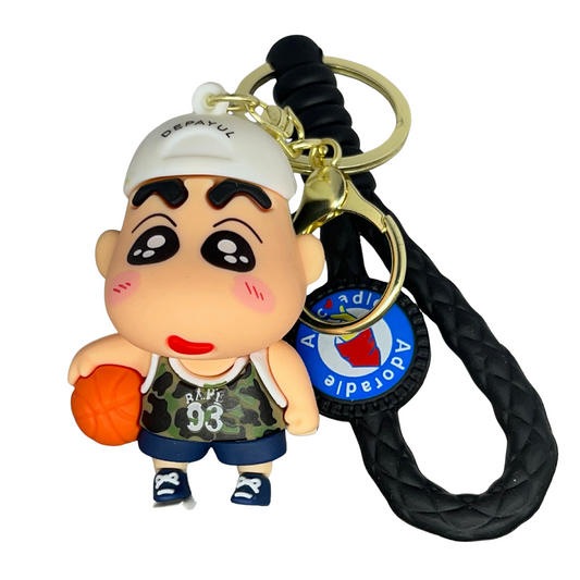 Shinchan Basketball Style 3D Rubber Keychain – Shinchan