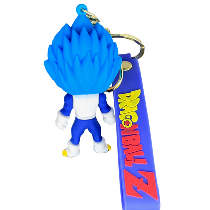 Vegeta Super Saiyan Blue - D2 3D Rubber Keychain - Dragon Ball Z –  DBZ Anime Collectible