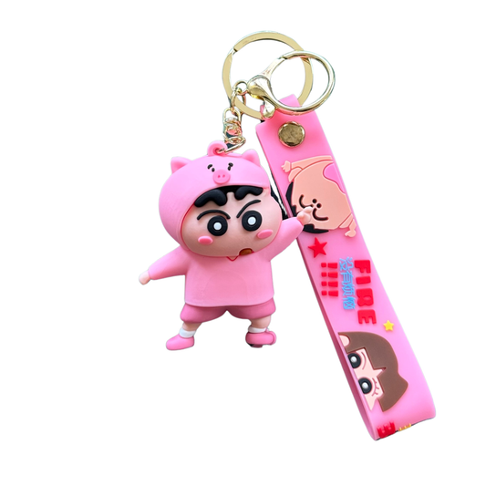 Shinchan Pig Costume 3D Rubber Keychain – Shinchan