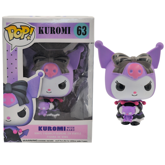 Kuromi with Baku - 13 cm Pop head Figure – Kuromi
