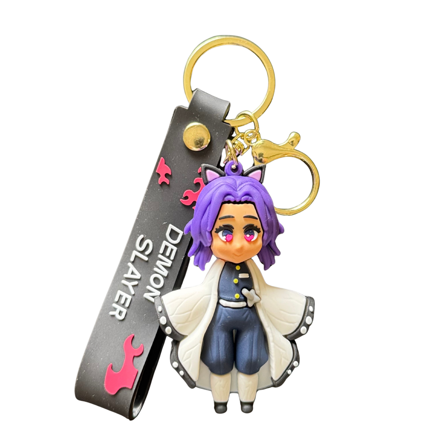 Shinobu Kocho 3D Rubber Key chain-D1 - Demon Slayer