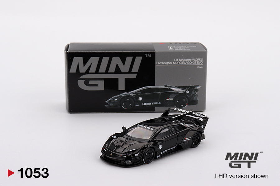 Lamborghini Murciélago LB-Silhouette WORKS GT EVO | Black  - Mini GT