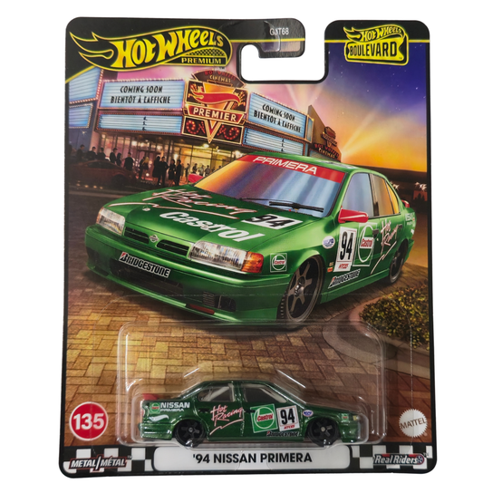 94 Nissan Primera (Castrol Hot Racing) (Boulevard Series) - Hot Wheels Premium
