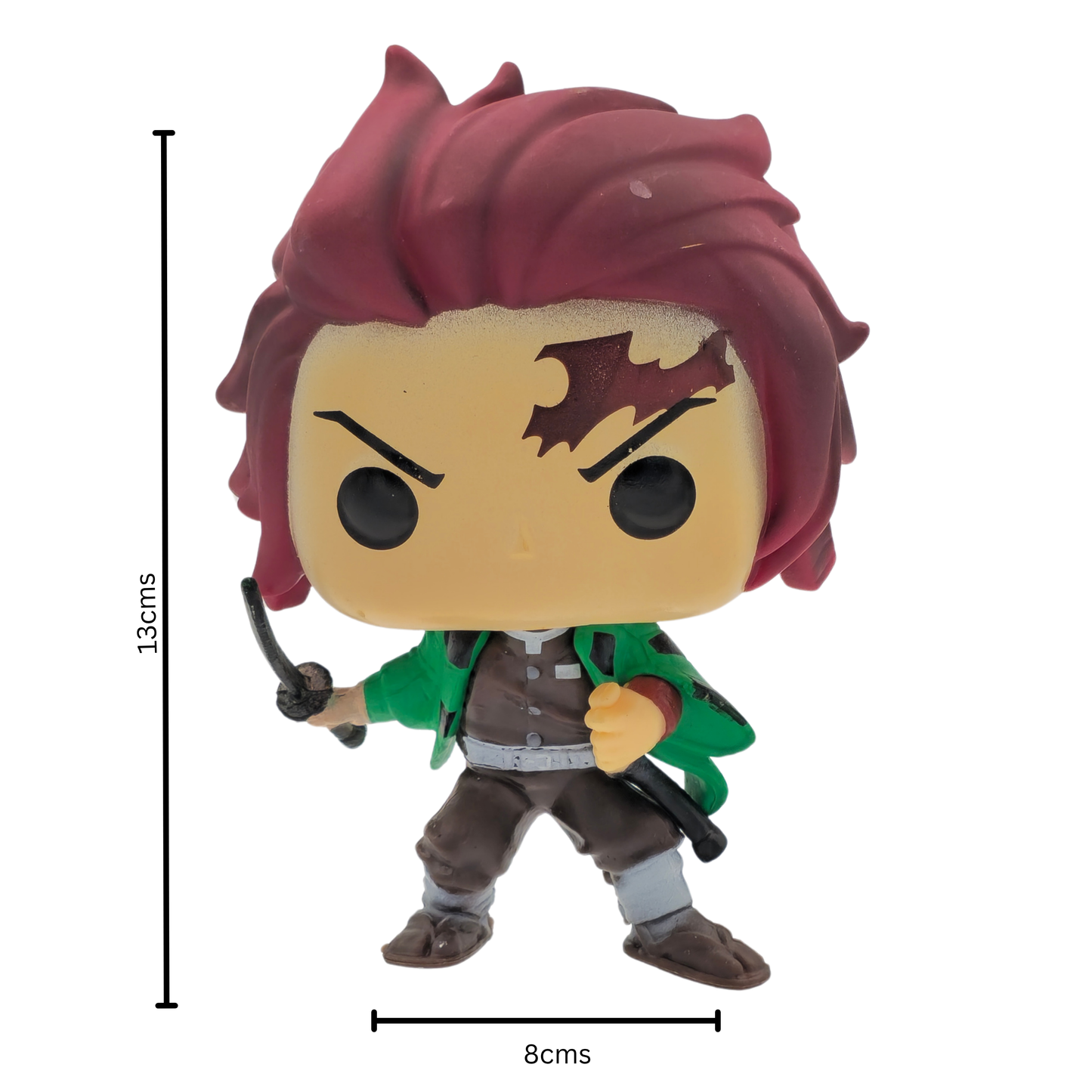 Tanjiro Kamado- 13 cm Funko Pop head inspired Figure – Demon Slayer