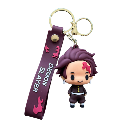 Tanjiro Kamado Chibi 3D Rubber Keychain – Demon Slayer
